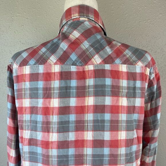 JACHS Girlfriend Bea Snap Down Flannel Shirt Size XL EUC - Picture 7 of 10